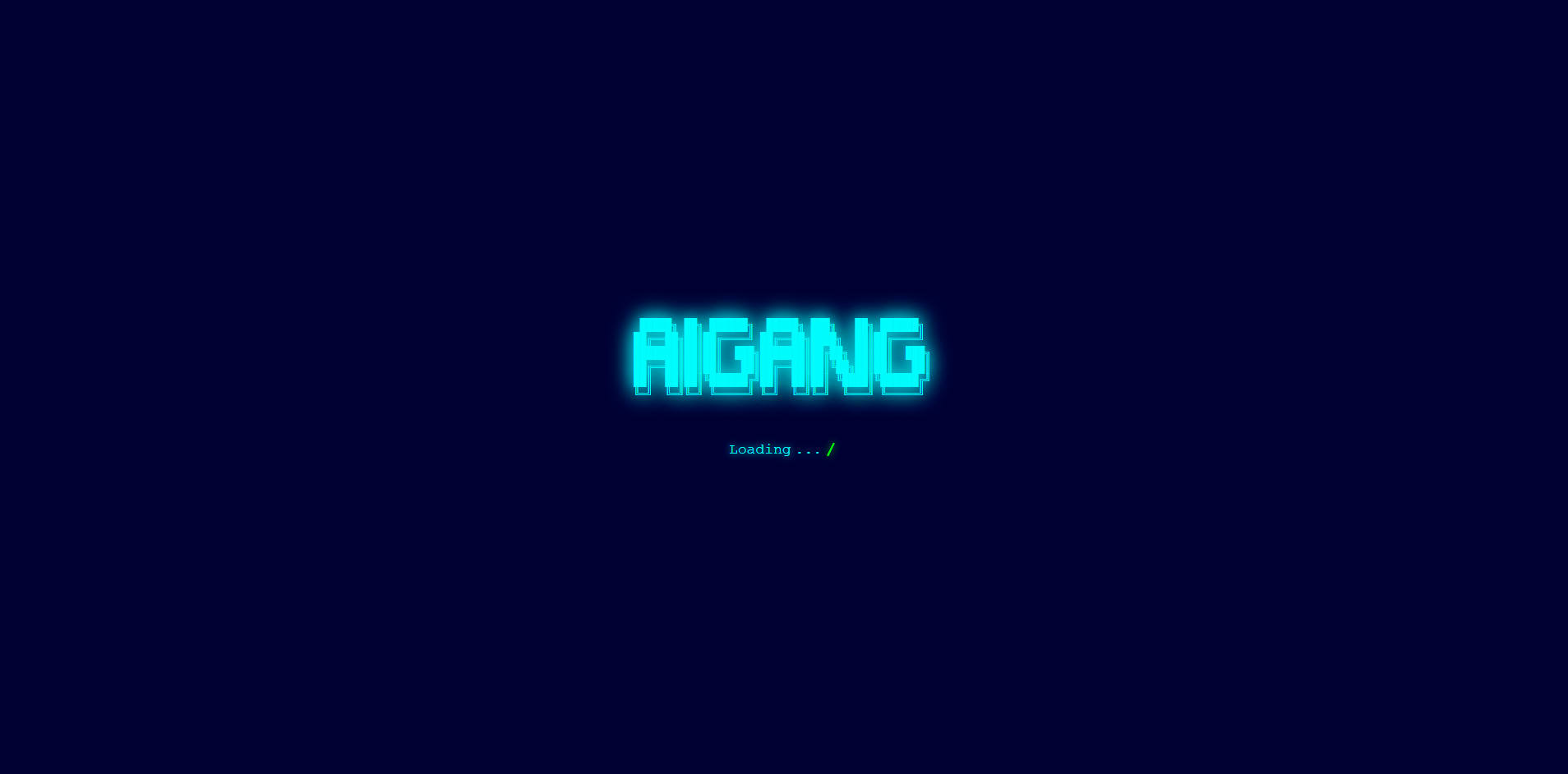 AiGang.io | Retro Terminal Styled Web Project