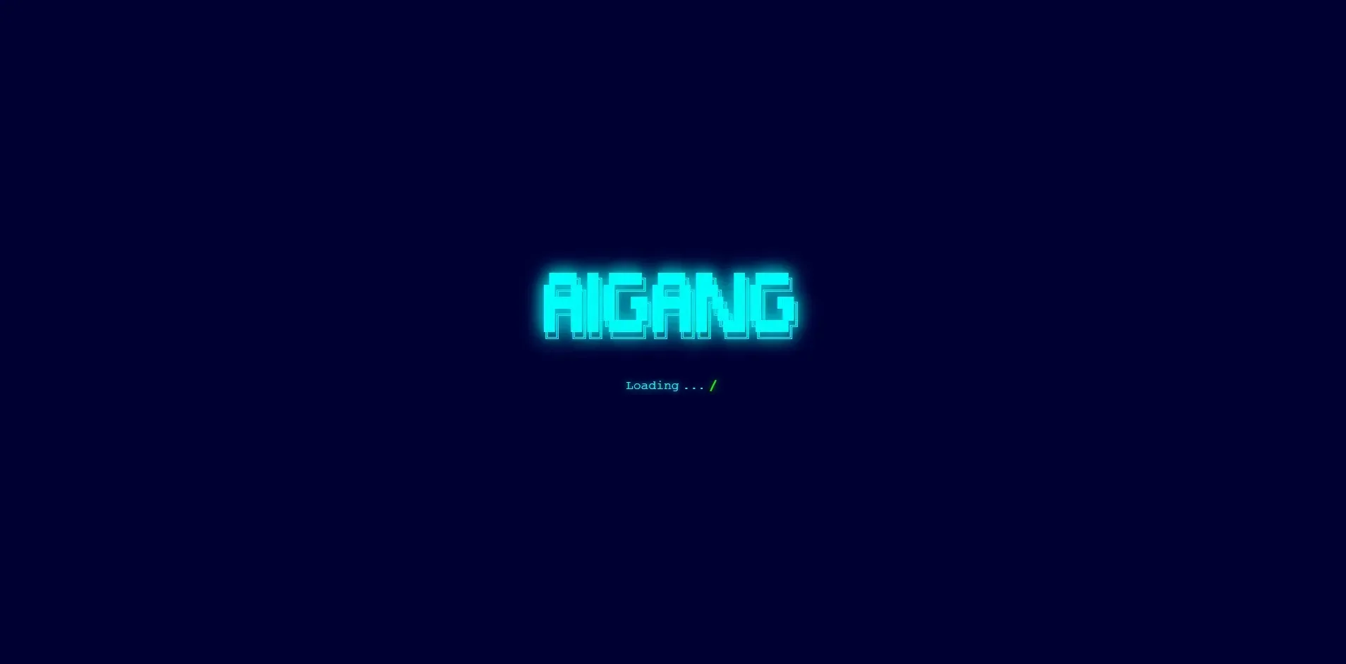 AiGang.io | Retro Terminal Styled Web Project