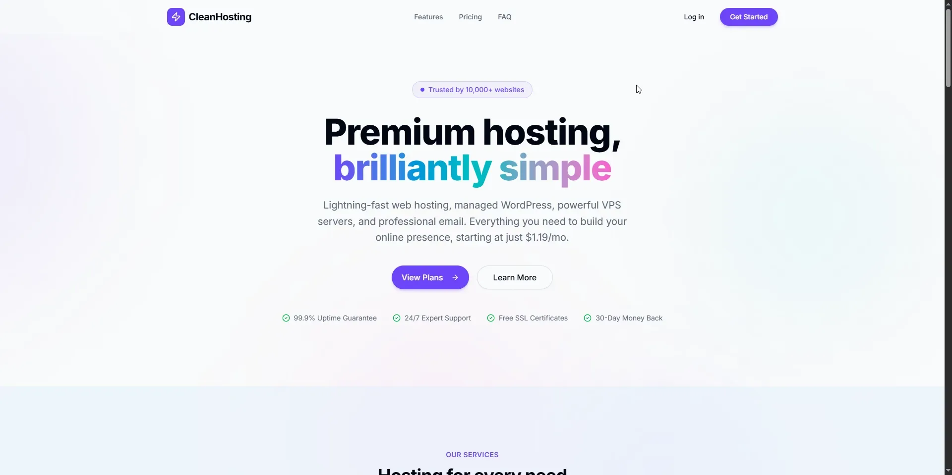 Web Hosting & Infrastructure Platform